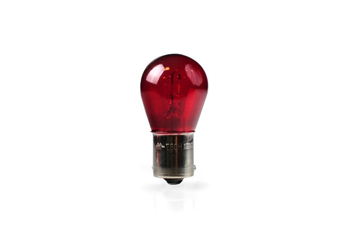 M-Tech Lámpara Bau15S 12V 21W Rojo | MTECZ59 - Pack 10 Unidades