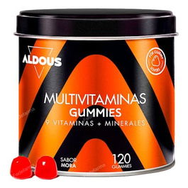 ALDOUS BIO Multivitaminas 120 Gummies Sabor Natural A Mora