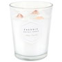 Home Deco Factory Vela Perfumada con Piedras Decorativas para Meditación, 16 cm de Altura, 13 cm Diámetro, 630 g de Cera de Parafina, Combustión 60h