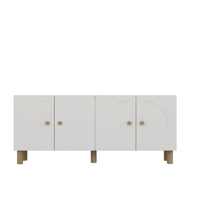 Hanah Home Consola Sapphire Oak, White 150cm Ancho x 75cm Alto x 32cm Profundidad Hanah Home Consola Sapphire Oak, White 150cm Ancho x 75cm Alto x 32cm Profundidad
