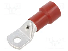 BM GROUP Terminal de anillo tubular aislado M14 Ø 15mm rojo