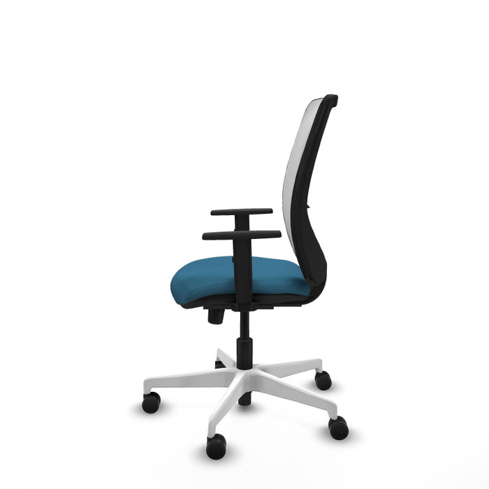 PIQUERAS Y CRESPO Silla de oficina Zulema Verde petróleo y Blanco PIQUERAS Y CRESPO Silla de oficina Zulema Verde petróleo y Blanco