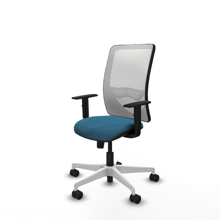 PIQUERAS Y CRESPO Silla de oficina Zulema Verde petróleo y Blanco PIQUERAS Y CRESPO Silla de oficina Zulema Verde petróleo y Blanco