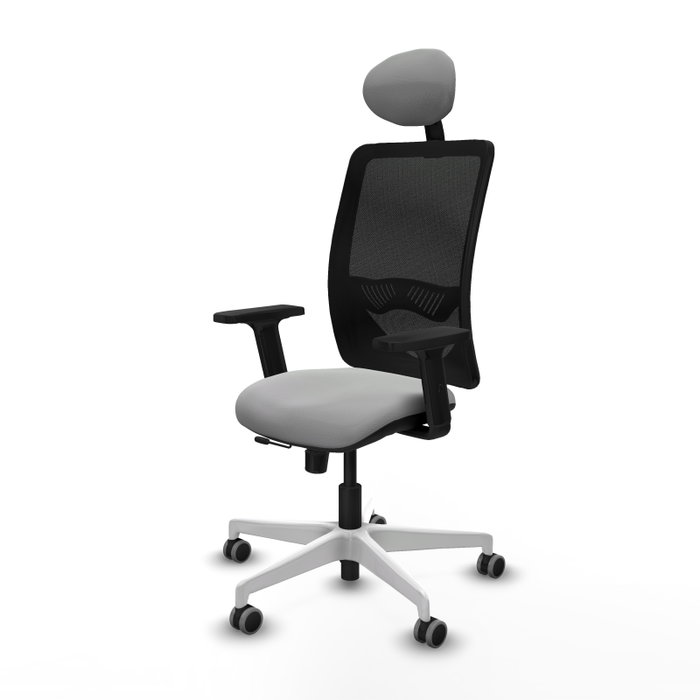 PIQUERAS Y CRESPO Silla de oficina Zulema Gris claro y Negro PIQUERAS Y CRESPO Silla de oficina Zulema Gris claro y Negro