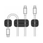 DeLOCK Juego de 3 soportes de cables, negro