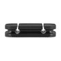 DeLOCK Juego de 3 soportes de cables, negro