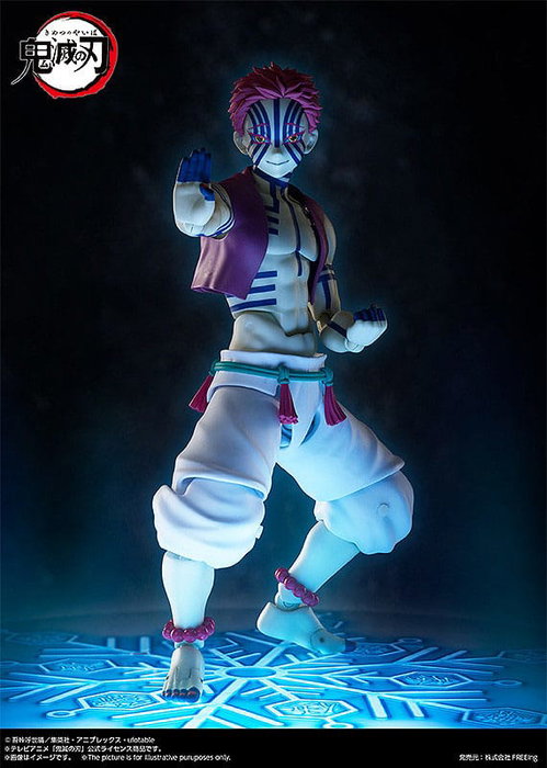 FREEing Figura Figma Akaza de Demon Slayer: Kimetsu no Yaiba 15 cm
