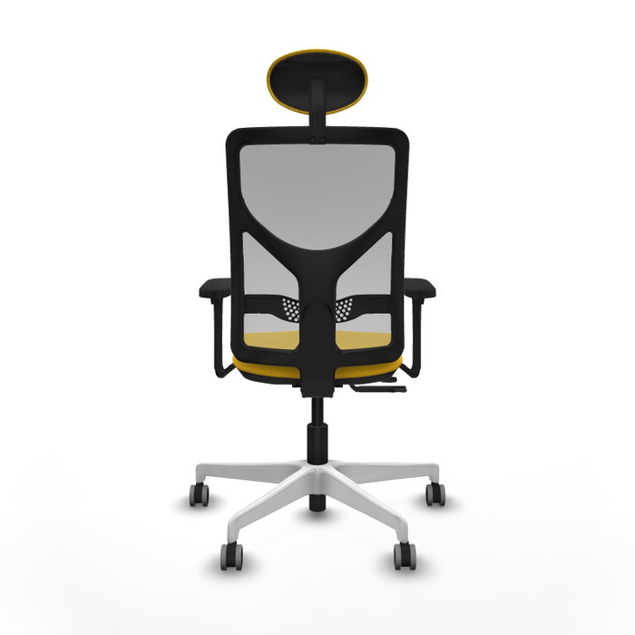 PIQUERAS Y CRESPO Silla de oficina Motilla con mecanismo Sincro/Traslack, Amarillo y Gris PIQUERAS Y CRESPO Silla de oficina Motilla con mecanismo Sincro/Traslack, Amarillo y Gris