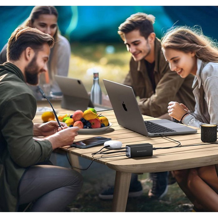 Conceptronic OZUL06BE Cargador de 6 Puertos 200W (4x USB-C y 2x USB-A)