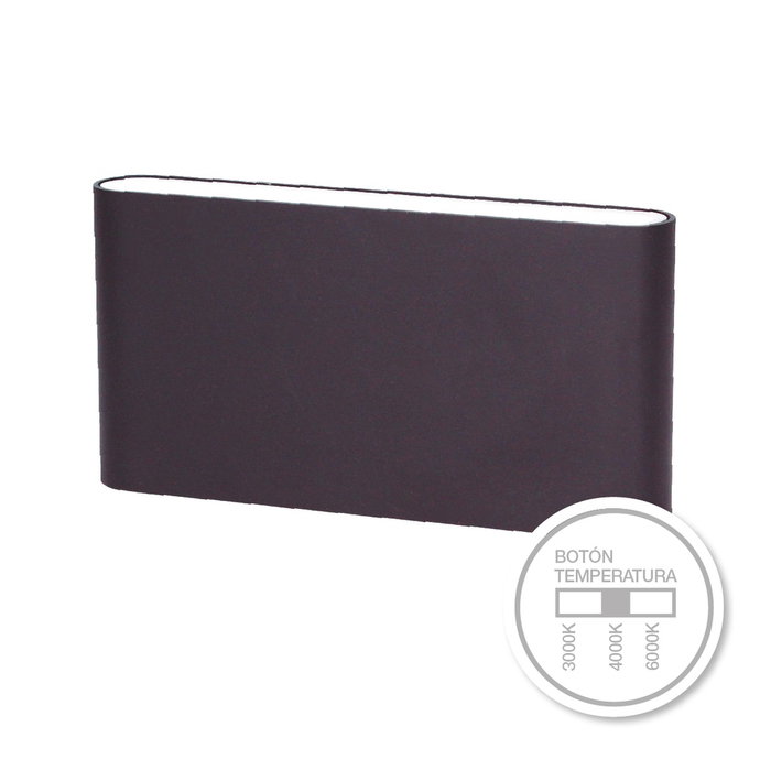 GSC Evolution Aplique de pared LED Feshi 10W Gris antracita GSC Evolution Aplique de pared LED Feshi 10W Gris antracita