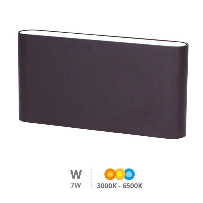 GSC Evolution Aplique de pared LED Feshi 10W Gris antracita GSC Evolution Aplique de pared LED Feshi 10W Gris antracita