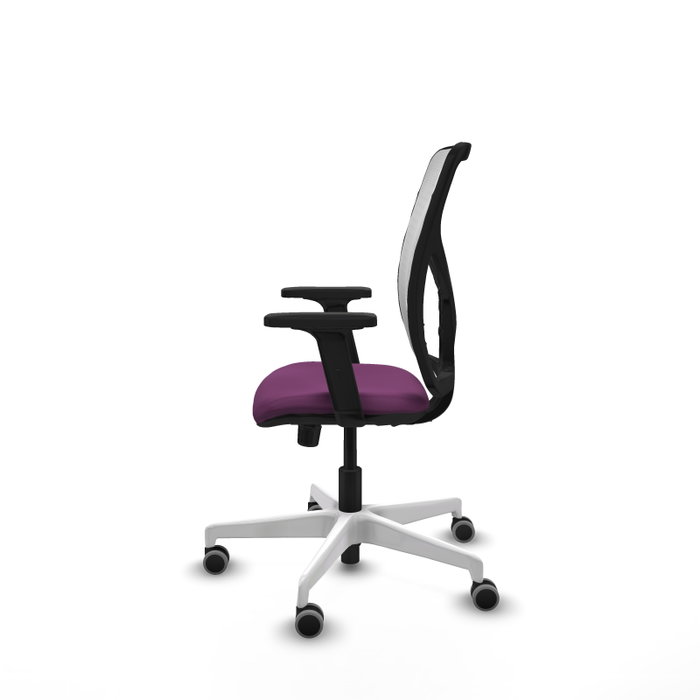 PIQUERAS Y CRESPO Silla de oficina Motilla con mecanismo Sincro, Morado y Blanco