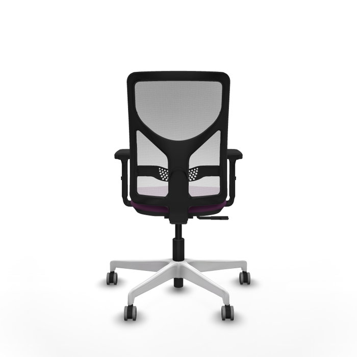 PIQUERAS Y CRESPO Silla de oficina Motilla con mecanismo Sincro, Morado y Blanco