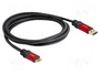 DeLOCK Cable USB A a Micro-USB B de 3 m, 5 Gbps Premium