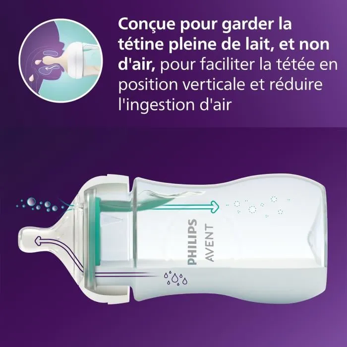 Philips Avent Kit de Biberones Natural Response Airfree 0-6 Meses SCD657/11 Anti-Cólicos Philips Avent Kit de Biberones Natural Response Airfree 0-6 Meses SCD657/11 Anti-Cólicos
