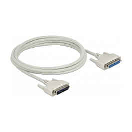 DeLOCK Cable Serie D-Sub 25 Macho a Hembra 3 m