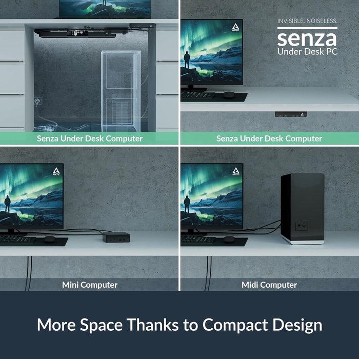 Arctic PC Arctic Senza Under Desk ACPCC00003A Ryzen 5 5500GT 16GB 1TB SSD Windows 11 Home N