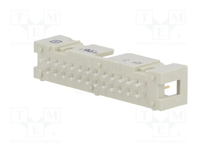 HARTING Conector IDC macho de 26 pines recto THT 2,54mm SEK-18 SV MA LP STR29 26P PL2