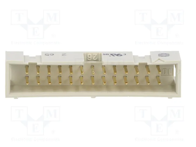 HARTING Conector IDC macho de 26 pines recto THT 2,54mm SEK-18 SV MA LP STR29 26P PL2