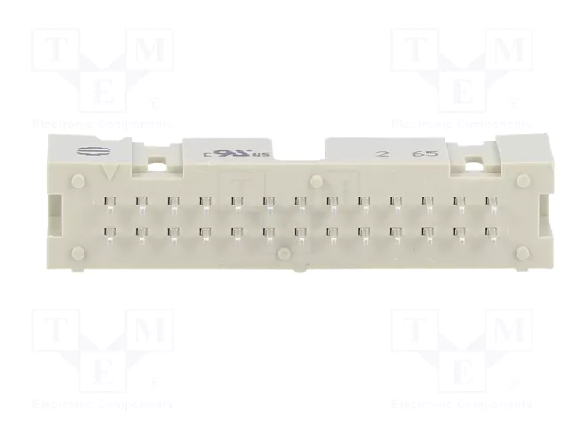 HARTING Conector IDC macho de 26 pines recto THT 2,54mm SEK-18 SV MA LP STR29 26P PL2