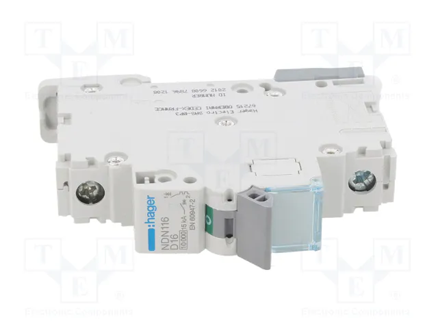 HAGER NDN116 Interruptor magnetotérmico 16A 1 Polo 10kA