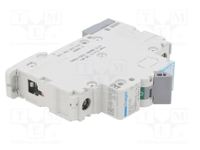 HAGER NDN116 Interruptor magnetotérmico 16A 1 Polo 10kA