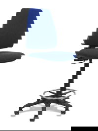 Taburete Piqueras y Crespo PB200RN Azul marino PVC