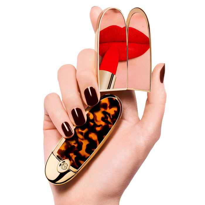 Guerlain Rouge G Carcasa de Labios - L'Écaille - Carcasa Decorada para Recarga de Barra de Labios de Lujo, 1 unidad