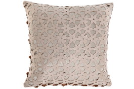 DKD Home Decor Cojín de Poliéster Calado Rosa 45x45
