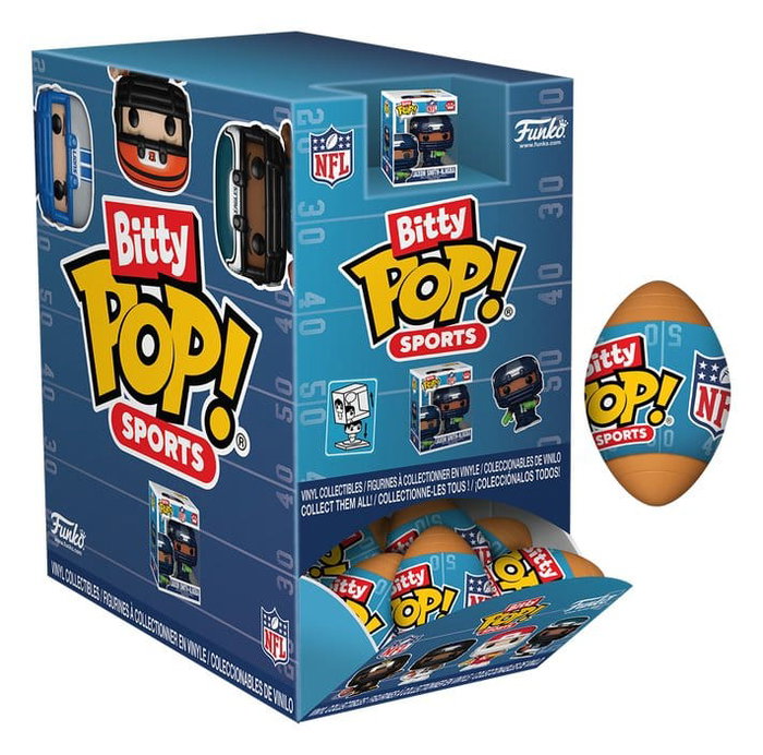 Funko NFL Mystery Bitty POP! Vinyl Figuras Series 2 Display de 24 unidades Funko NFL Mystery Bitty POP! Vinyl Figuras Series 2 Display de 24 unidades