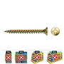 Celo Tornillo Madera Vlox 250ud - Ø4.5x60mm Rosca Completa Avellanado Pz2 Bicromatado - Caja