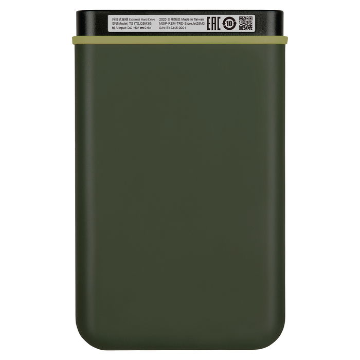 Transcend StoreJet 25M3G Disco Duro Externo 1TB USB 3.1 Military Green