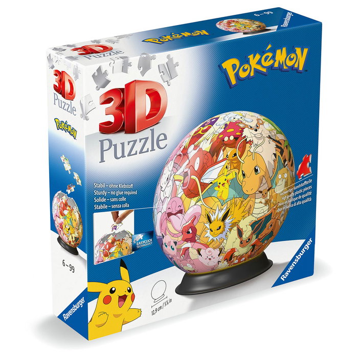 Ravensburger Puzzle Ball 3D Pokémon 72 piezas