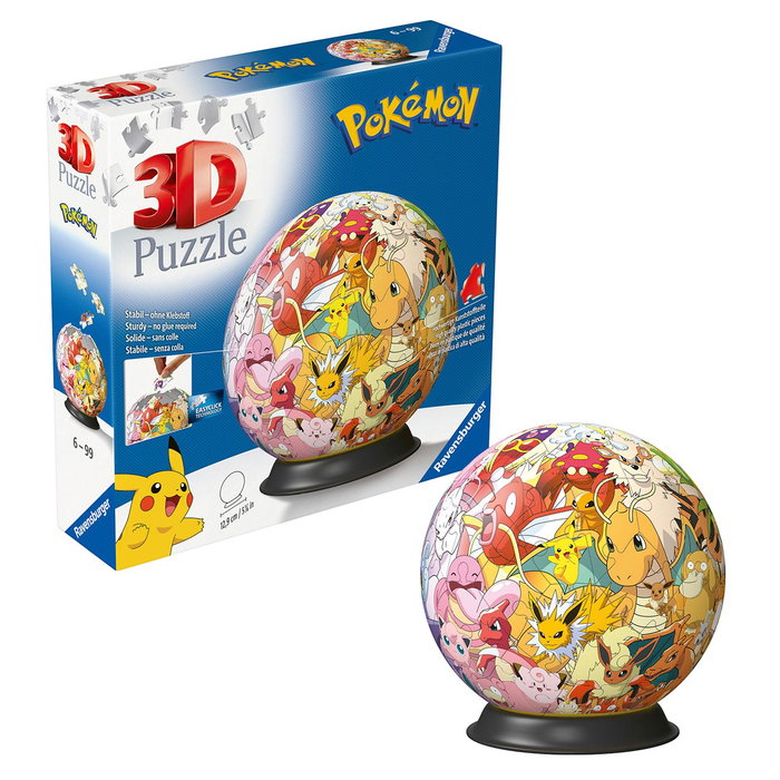 Ravensburger Puzzle Ball 3D Pokémon 72 piezas