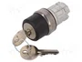 SIEMENS Interruptor rotativo con llave 22mm 3 posiciones plata