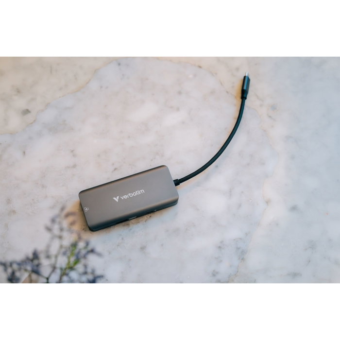 Verbatim USB-C Essentials Multiport Hub de 6 puertos con RJ45 32157