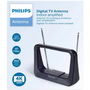 PHILIPS Antena Interior de TV con Ganancia 28 dB - ANTENA DE TV PHILIPS INTERIOR 28DB