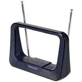 PHILIPS Antena Interior de TV con Ganancia 28 dB - ANTENA DE TV PHILIPS INTERIOR 28DB
