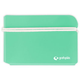 Estuche Porta Mascarilla Grafoplas Pp Verde Agua