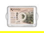 Kinvara Organizador Nevera Tapa Grande Aro Blanco 30x12.5x19.2 cm (Set de 12)