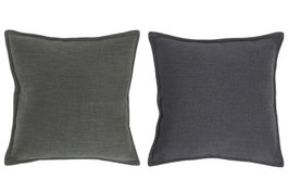DKD Home Decor Cojín de Poliéster 45x45x45 cm, Pack de 2 unidades Surtidas
