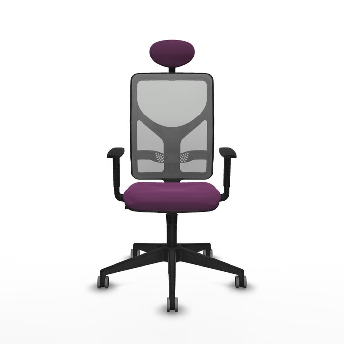 PIQUERAS Y CRESPO Silla de oficina Motilla con mecanismo Sincro, Morado y Gris PIQUERAS Y CRESPO Silla de oficina Motilla con mecanismo Sincro, Morado y Gris