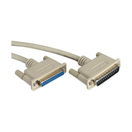 ROLINE Cable RS232 DB25-DB25 6m Gris