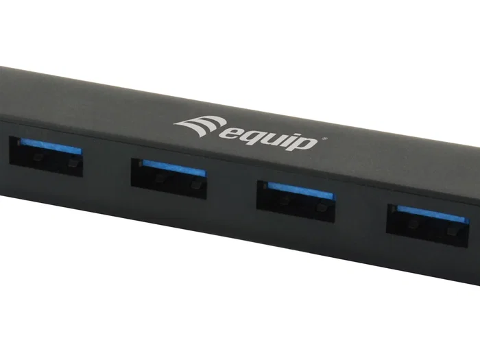 Equip Hub USB-C a 4 puertos USB 3.2 Gen 1 Tipo-A 5000 Mbit/s Negro