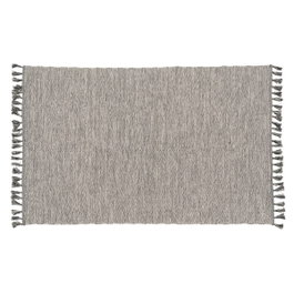 Ixia Alfombra Gris Poliéster-Algodón 160 x 230 cm
