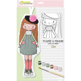 Kit De Manualidades Avenue Mandarine Muñeca Para Pintar Lisa (+6Años)