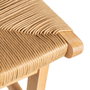 Taburete Natural Madera 45 X 46 X 94 cm (Set de 2)