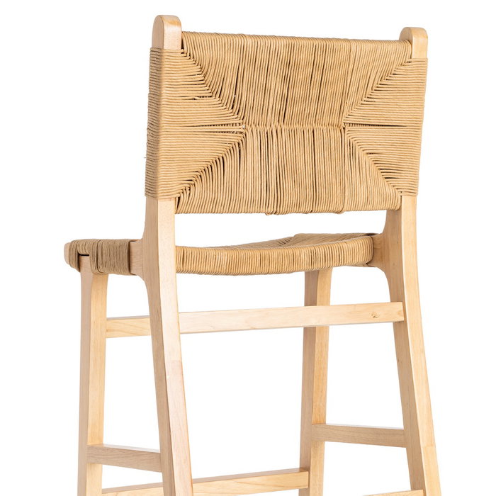 Taburete Natural Madera 45 X 46 X 94 cm (Set de 2) Taburete Natural Madera 45 X 46 X 94 cm (Set de 2)