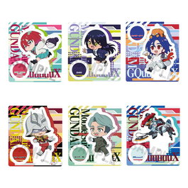Mobile Suit Gundam GQuuuuuuX Figuras acrílico 9 cm Expositor (6)