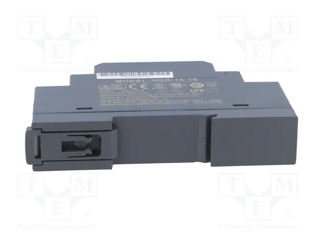 MEAN WELL HDR-15-15 15W 15VDC 1A Alimentador de Impulso